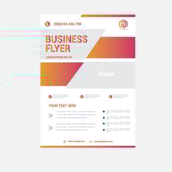 Corporate business flyer cover template design a4 size. vector