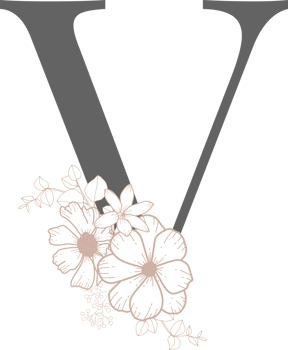 Alphabet with flower line art png
