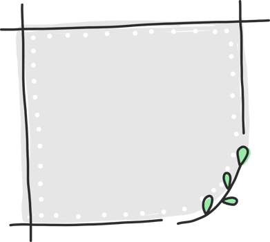 Flower wreath border doodle png