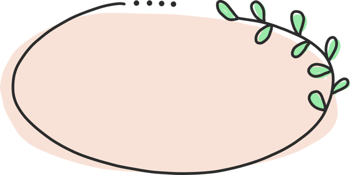 Flower wreath doodle png