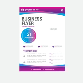 Corporate business flyer cover template design a4 size. vector