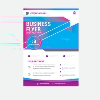 Corporate business flyer cover template design a4 size. vector