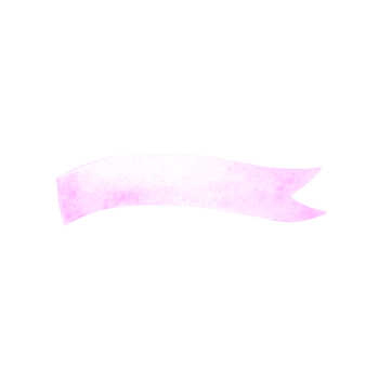 Ribbon banner watercolor png