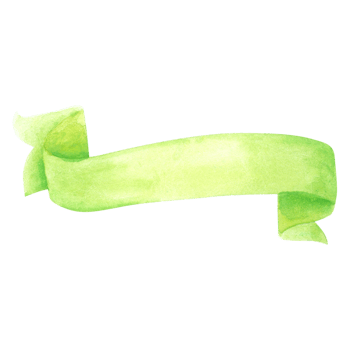 Ribbon banner watercolor png