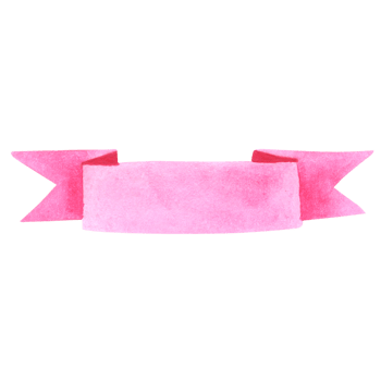 Ribbon banner watercolor png