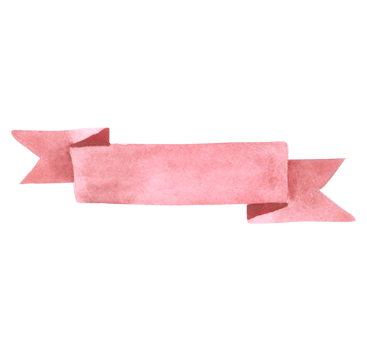 Ribbon banner watercolor png