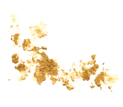 Gold watercolor brush stroke png