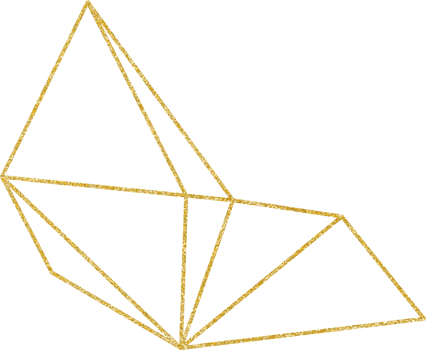 geometric gold line png