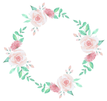 flower wreath watercolor png