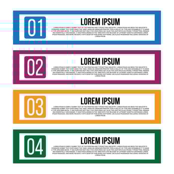 Vector illustration of Business infographics Tabs Template