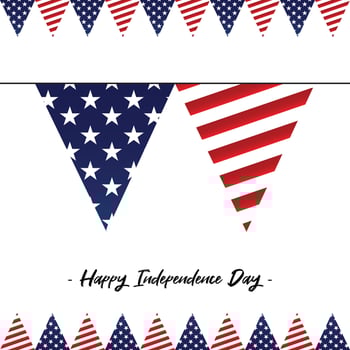 4th of July Happy America Independence Day vector