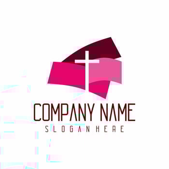 christian church illustration logo vector