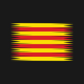 Catalonia Flag Vector. National Flag vector