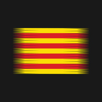 Catalonia Flag Vector. National Flag vector