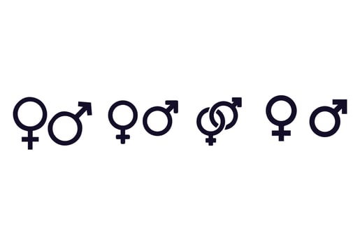 gender icon vector vector design