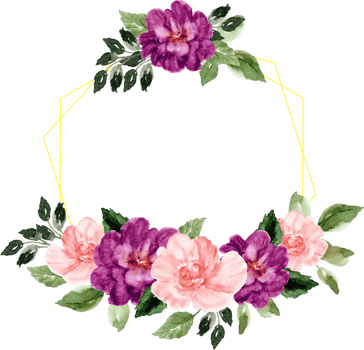 watercolor floral frame png