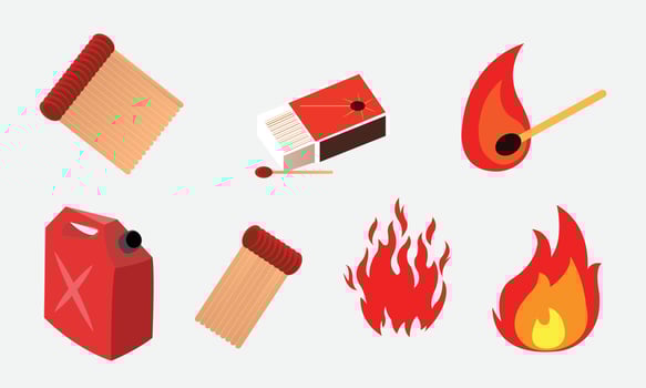 fire vector set