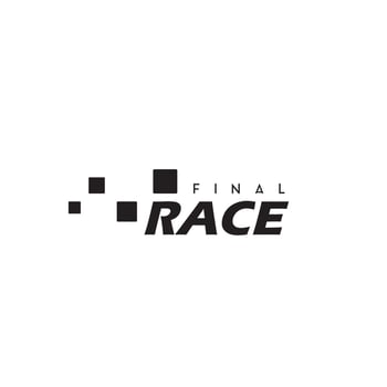 simple design race flag logo template, Race flag Icon - Vector