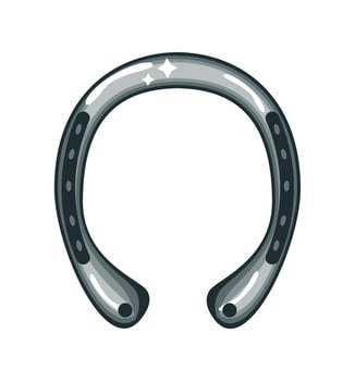 horseshoe flat icon vector
