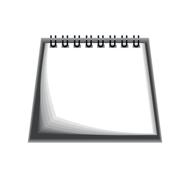 calendar mockup design vector