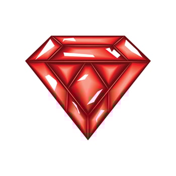 healing crystal diamond vector