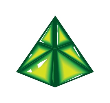 healing crystal jewel vector