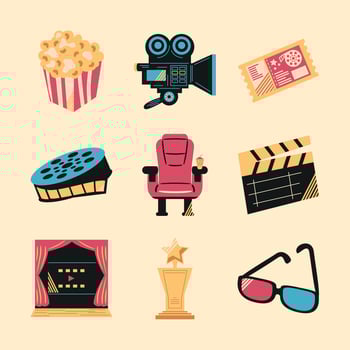 cinema and movie vector