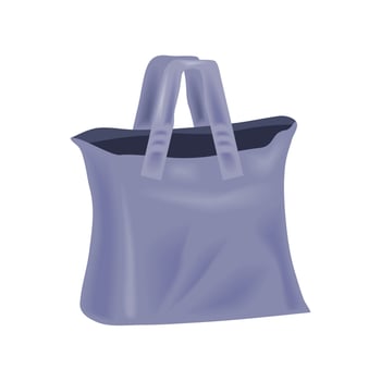 textile bag for shopping vector