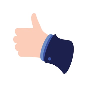businessman hand like vector