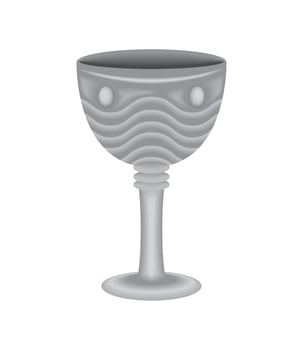 jewish sacred chalice vector
