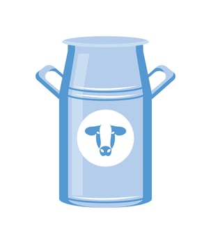milk can icon vector