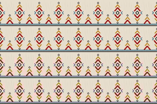 Ethnic oriental ikat seamless pattern traditional. Fabric Indian style. Design for background, wallpaper, vector illustration, fabric, clothing, carpet, textile, batik, embroidery.