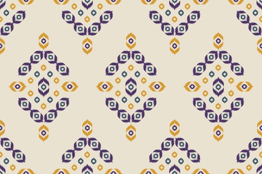 Abstract ethnic oriental ikat seamless pattern traditional. Fabric Indian style. Design for background, wallpaper, vector illustration, fabric, clothing, carpet, textile, batik, embroidery.