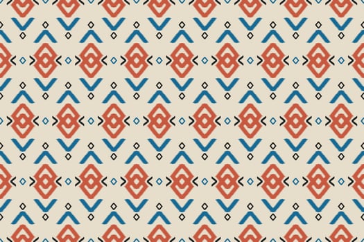 Geometric ethnic oriental ikat seamless pattern traditional. Fabric Indian style. Design for background, wallpaper, vector illustration, fabric, clothing, carpet, textile, batik, embroidery.