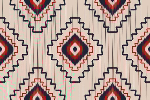 Fabric Mexican style. Ikat seamless pattern traditional. Design for background, wallpaper, vector illustration, fabric, clothing, carpet, textile, batik, embroidery.