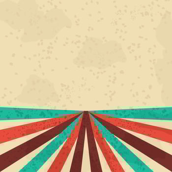 Editable Vector of Abstract Text Background with Retro Lines and Grunge