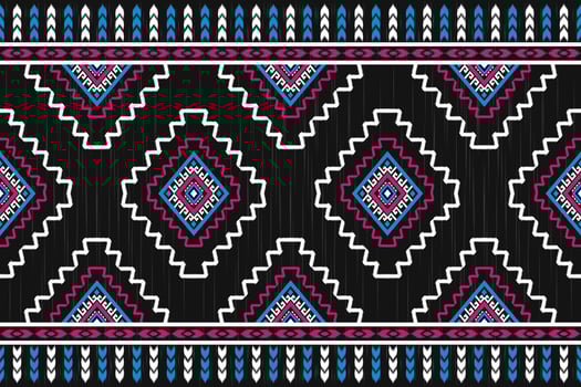Geometric ethnic pattern art. Ikat seamless pattern in tribal. American, Mexican style. Design for background, wallpaper, vector illustration, fabric, clothing, carpet, textile, batik, embroidery.
