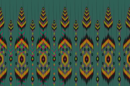 Abstract ethnic pattern art. Ikat seamless pattern traditional. American, Mexican style. Design for background, wallpaper, vector illustration, fabric, clothing, carpet, textile, batik, embroidery.