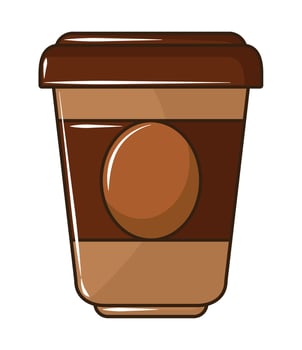 takeaway coffee cup vector