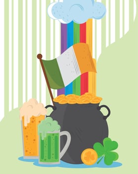 st patricks day party vector