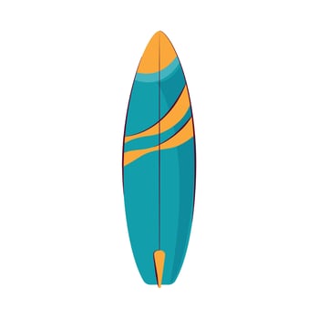 surfboard cartoon icon vector