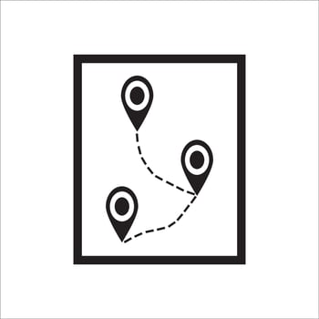 maps point icon logo vector design