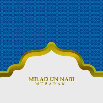 Happy eid milad un nabi mubarak. Islamic design background. Suitable for greeting card, poster and banner,Editable vector Eps 10