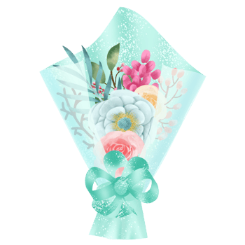 Flower Bouquet Watercolor Illustration png
