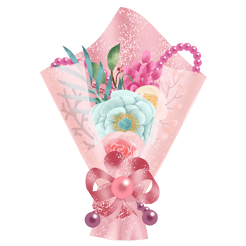 Flower Bouquet Watercolor Illustration png