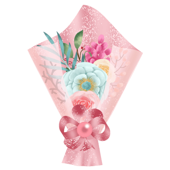 Flower Bouquet Watercolor Illustration png