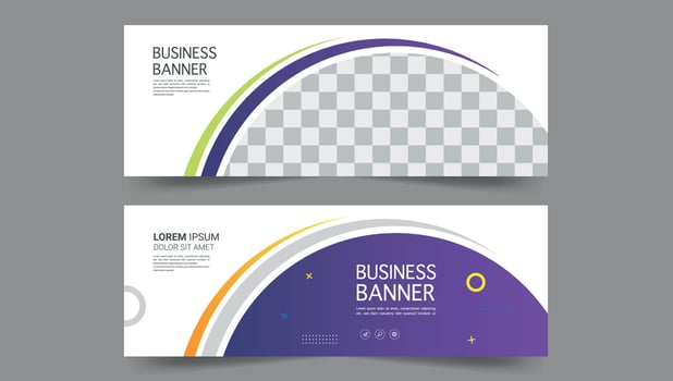Corporate Banner Layout vector