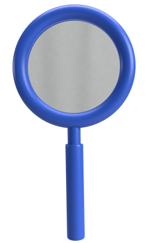 search icon 3d rendering png