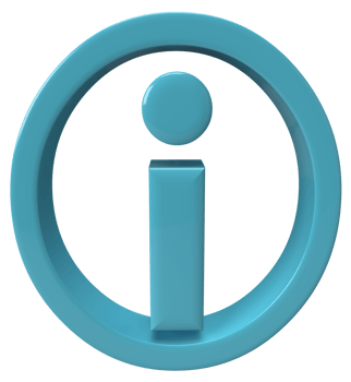 information icon 3d rendering png