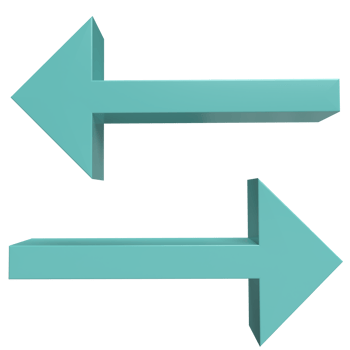 arrow icon 3d rendering png